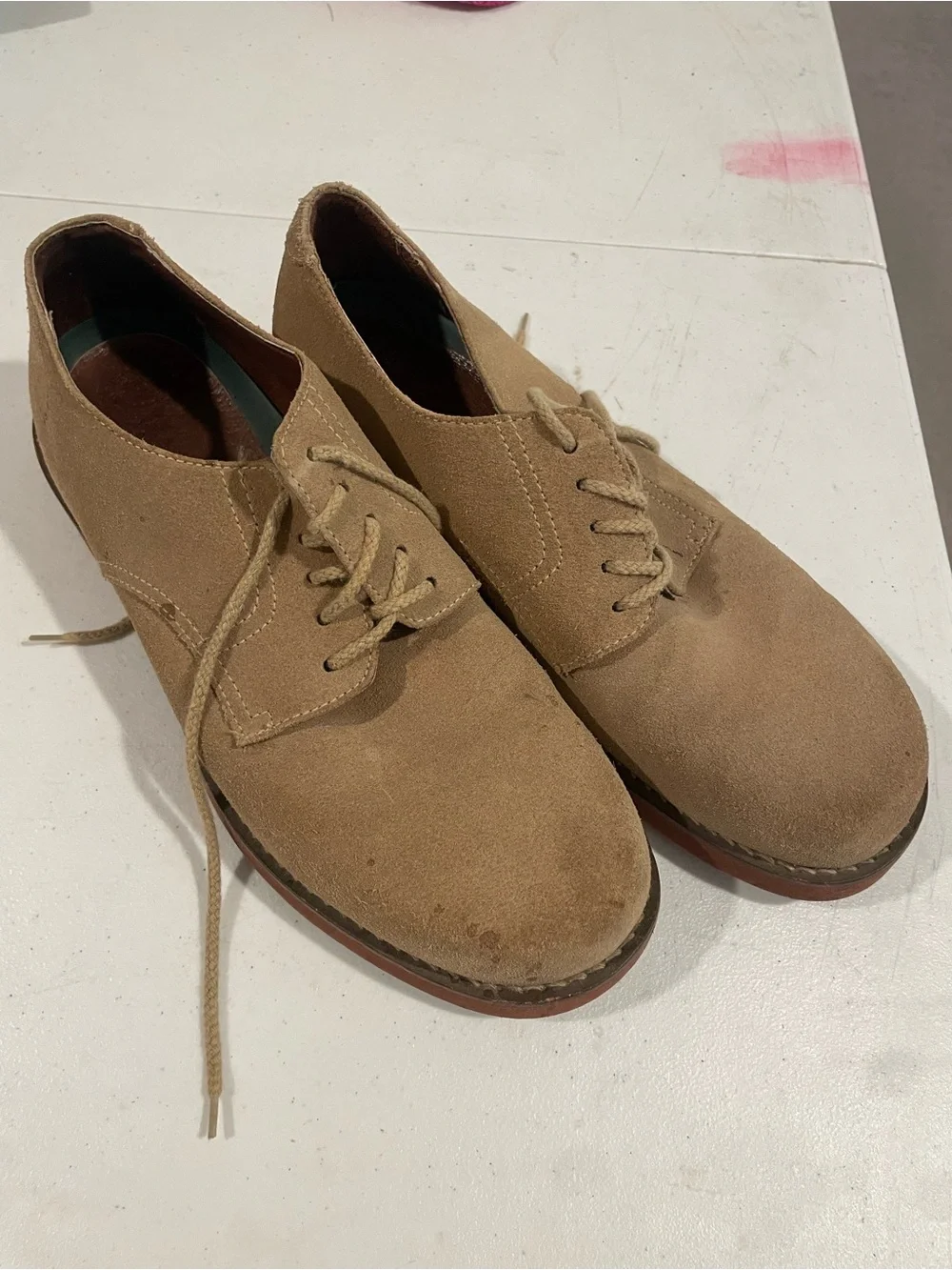 G.H. Bass & Co. Suede Derby Shoes - Tan